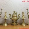 Bộ ngũ sự đồng vàng cao 42cm