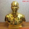 Tượng Bác Hồ bán thân mạ vàng 24k