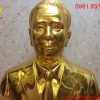 Tượng chân dung bằng đồng mạ vàng 24k sắc nét chân thật và sang trọng