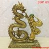 Tượng Rồng bằng đồng phong thủy tạo hình chữ phúc