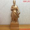 Tượng Trần Quốc Tuấn bằng đồng đỏ cao 50cm