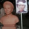 Đắp mẫu tượng chân dung bằng đất
