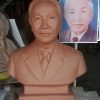 Đắp mẫu tượng chân dung bằng đất sét