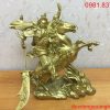 Tượng đồng Quan Công cưỡi ngựa cao 38cm