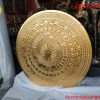 Mặt trống đồng dát vàng 9999 đường kính 90cm