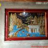 Tranh Sơn thủy Hữu Tình bằng đồng