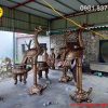 Đôi Hạc bằng đồng đỏ cao 1m95
