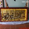 Tranh đồng Thuận Buồm Xuôi gió dát vàng