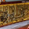 Tranh đồng Thuận Buồm Xuôi gió dát vàng