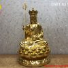 Tượng Phật Địa Tạng bằng đồng dát vàng 9999