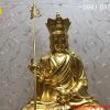 Tượng Phật Địa Tạng bằng đồng dát vàng 9999