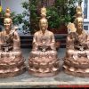 Bộ Tam Thánh bằng đồng đỏ cao 69cm Bộ Tam Thánh bằng đồng đỏ cao 69cm