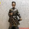 Tượng đồng Trần Hưng Đạo khảm ngũ sắc cao 50cm Tượng đồng Trần Hưng Đạo khảm ngũ sắc cao 50cm