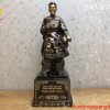 Tượng đồng Trần Hưng Đạo khảm ngũ sắc cao 50cm Tượng đồng Trần Hưng Đạo khảm ngũ sắc cao 50cm