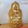 Tượng mẹ Quan Âm bằng đồng mạ vàng