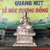 Phôi đồng Tượng Thích Ca ngồi cao 1m25