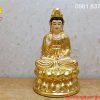 Mẹ quan âm bằng đồng dát vàng