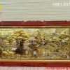 Tranh đồng cội nguồn Quê Hương dát vàng